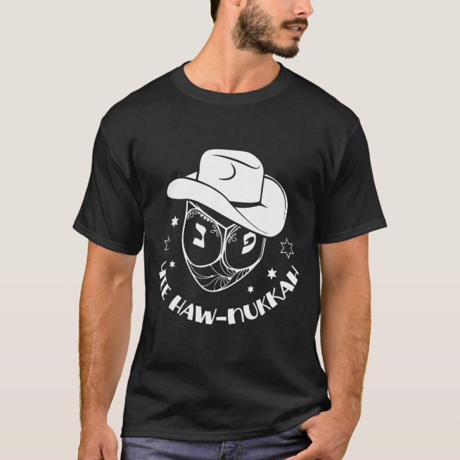 Yee Haw-nukkah Hanukkah Chanukah Dreidel Festival  T Shirt (Framsida)