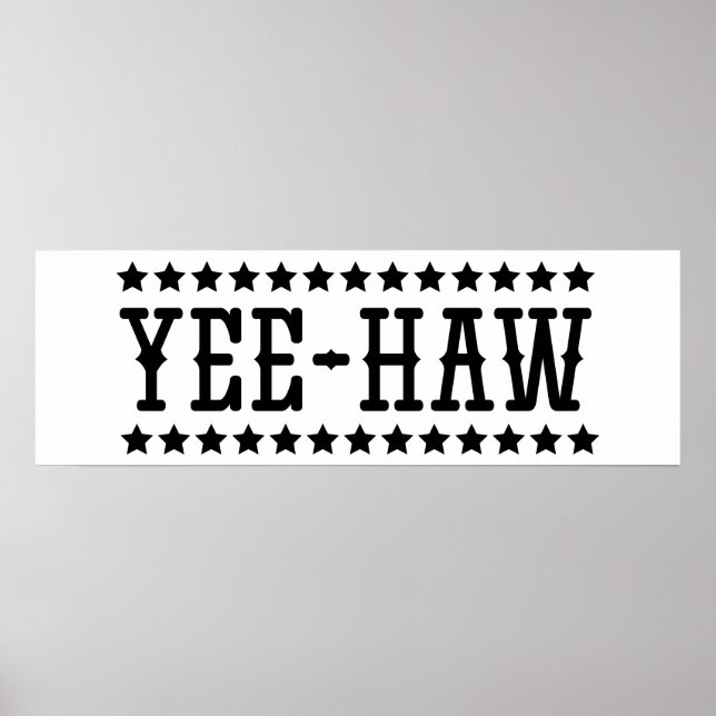 YEE-HAW POSTER (Framsidan)