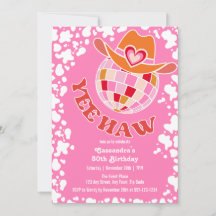 Yee Haw Rosa Disco Cowgirl Rodeo Birthday