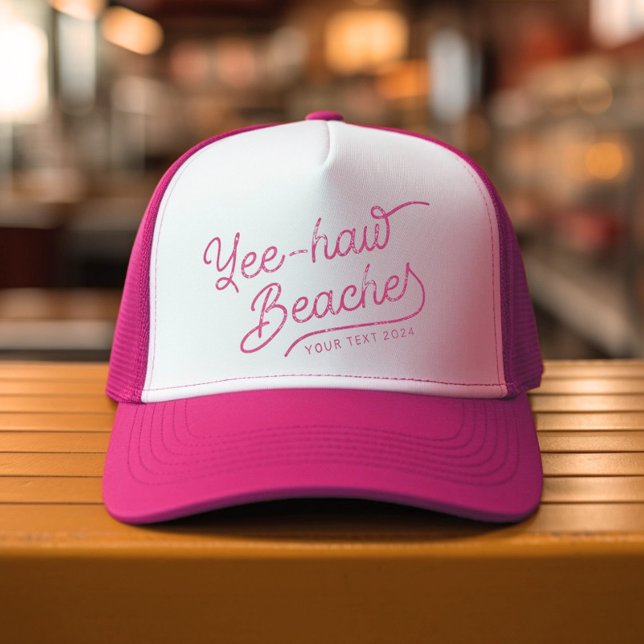 Yee-haw-stränderna Anpassningsbar Matching Påsklov Keps (Spring break's callin', and your squad's answerin' in bohotown trucker style! )