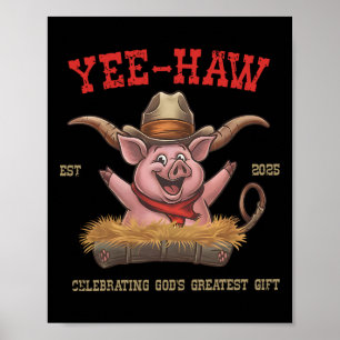 Yee Haw Vbs 2025 Djur Farmie Semesterbibelskola Poster