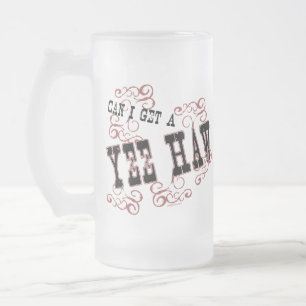 Yee Hawmugg Frostat Ölglas