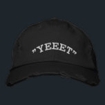 "Yeeet" Broderad Keps<br><div class="desc">"YEEET"...   An awesome hat to wear during sports events.</div>