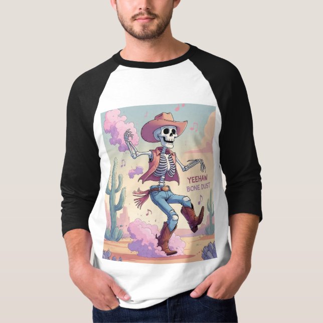 Yeehaw Bone Dust – Kickin’ Up Fun in the Desert! T Shirt (Framsida)