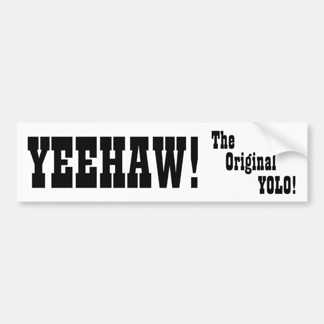 Yeehaw - den original- YOLOEN - bildekal (Framsidan)