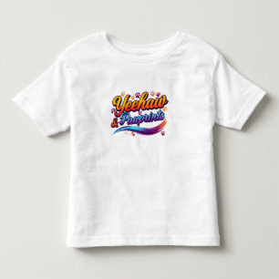 “Yeehaw Pawprints – Söt västern cowboy småbarns T- T Shirt