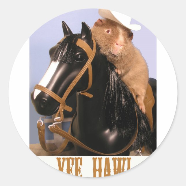 YeeHAW Wilbur Runt Klistermärke (Framsida)