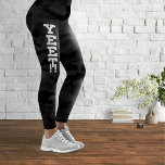 Yeet Black Stealth Camouflage Leggings<br><div class="desc">En elegant,  texturerad hemlig kamouflage mönster i svart. Logotypens utformning av Piotr Kowalczyk © Första publicerad: 05.01.2023.</div>