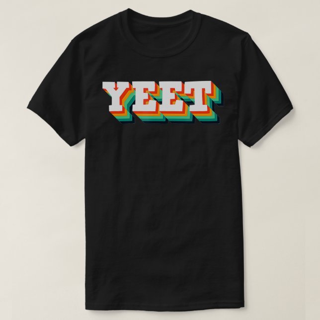Yeet Funny julklapp Tonåring Trendig Gamer-spel T Shirt (Design framsida)