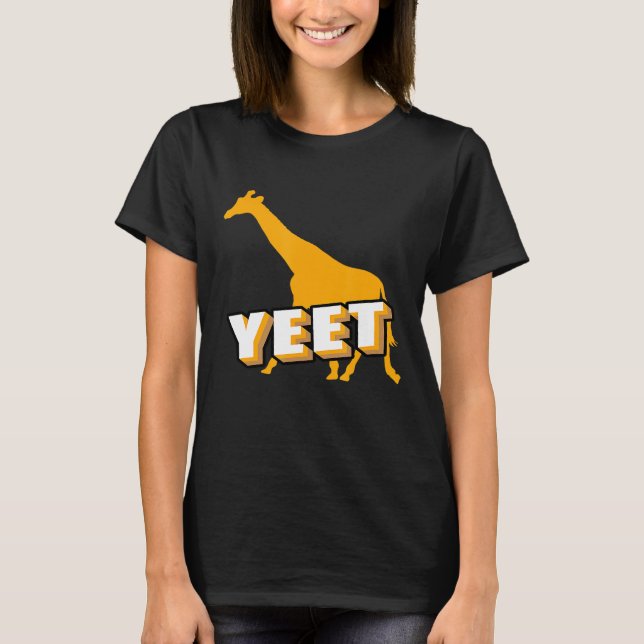 Yeet Giraffe Ideas Giraffe Childrens T Shirt (Framsida)