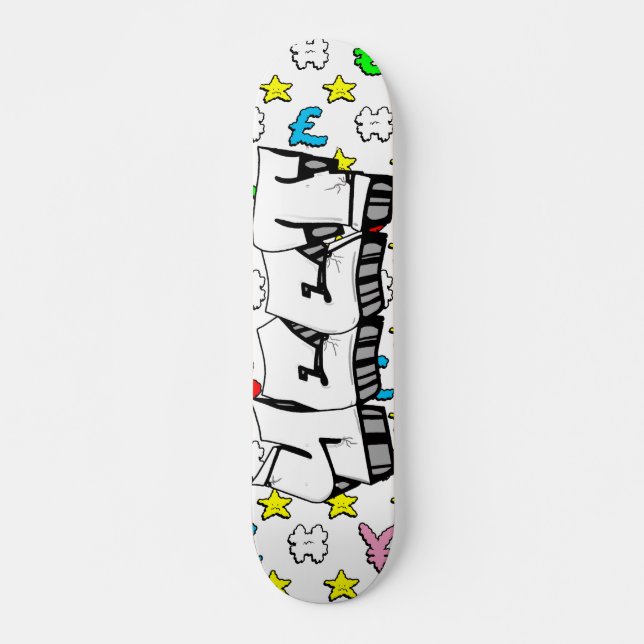 Yeet Graffiti Anpassningsbar Personlig Skateboard (Framsida)