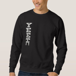 Yeet Logotyp Minimalist Mörk Sweatshirt