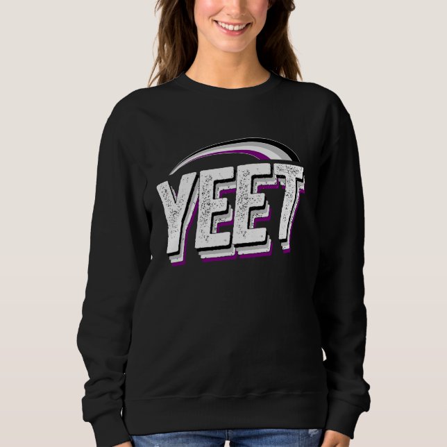 Yeet Meme Asexual Pride Flag Rainbow Millennial Ge T Shirt (Framsida)