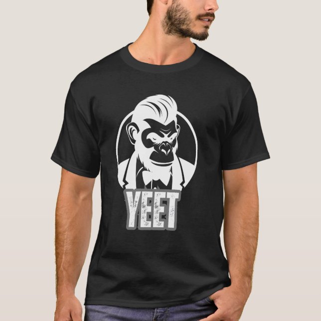 Yeet Meme Humor Sarcastic Funny Shälsar Joke Yeet T Shirt (Framsida)