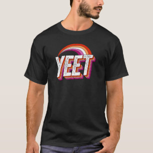 Yeet Memour Lesbisk Pride Flagga Rainbow Millennia T Shirt