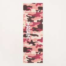 Yeet Rosa och Magenta Camouflage Yoga Mat