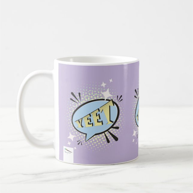 Yeet Seriebubbla Roligt Meme  Kaffemugg (Vänster)