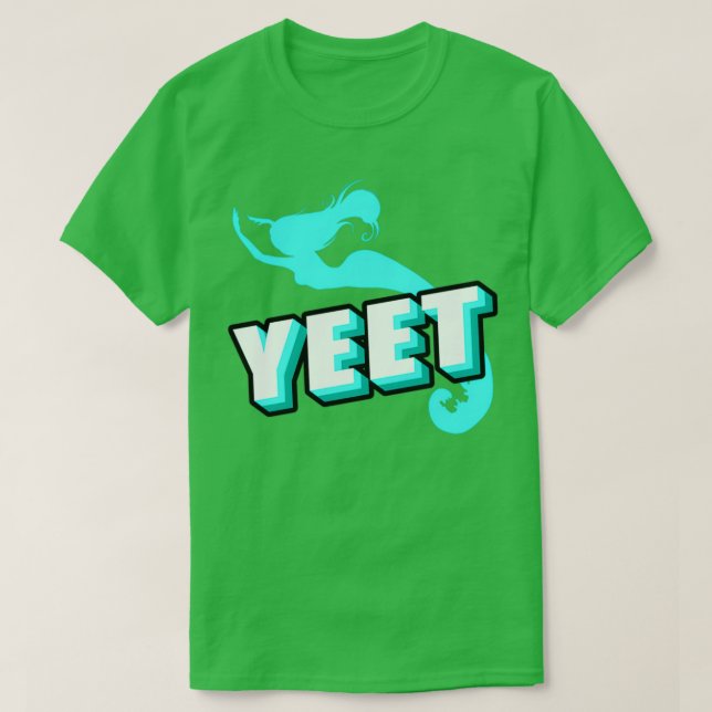 Yeet-Sjöjungfru-gåvor för flickor Sjöjungfru Älska T Shirt (Design framsida)