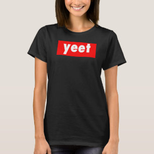 Yeet Slang for Boys in Big Red Street Art T Shirt