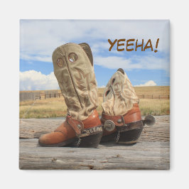 Yeha Rustic Western Boot Magnet