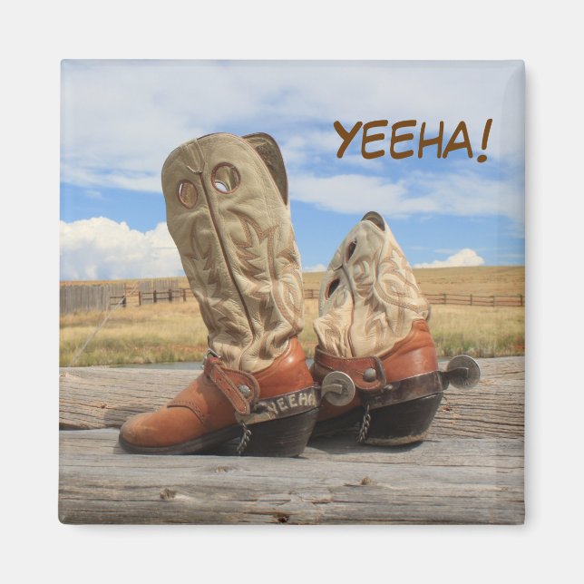 Yeha Rustic Western Boot Magnet (Framsidan)