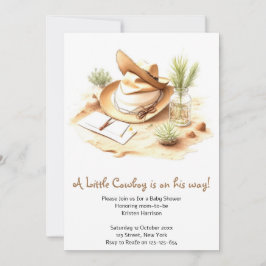 Yehaw Jubilations: Vilda western Cowboy Baby Showe Inbjudningar