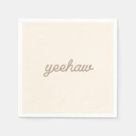 Yehaw Rope My First Rodeo Födelsedagsfest Plate Pappersservett