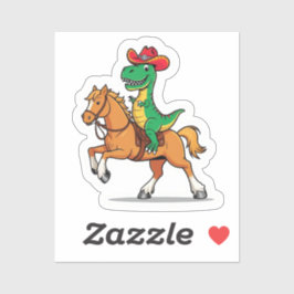Yehaw-Saurus Rex Sticker Klistermärken