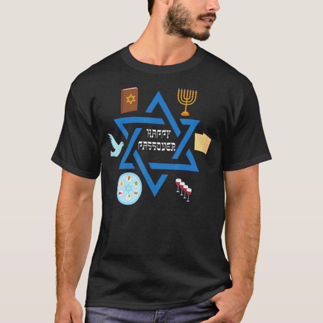 Yehuda Passover Matzos 2022 Hebrew Pesach Seder Mo T Shirt (Framsida)