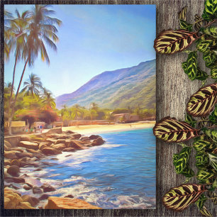 Yelapa Beach 761 Original Art Canvastryck