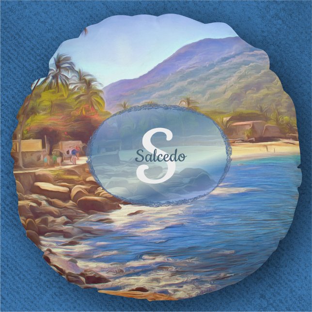 Yelapa Beach 761 Rund Kudde (Skapare uppladdad)