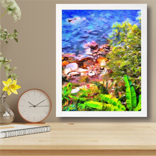 Yelapa Scenia Väg View 0819 Art Print Poster (Skapare uppladdad)