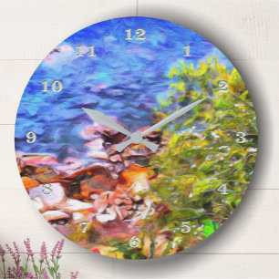 Yelapa Scenia Väg View 0819 Stor Klocka