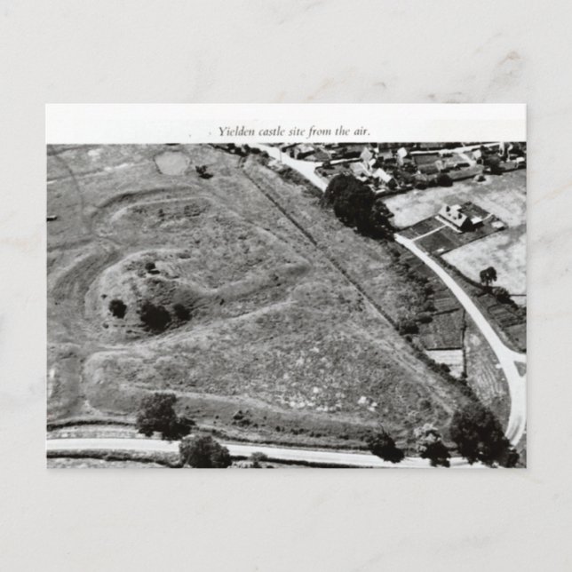 Yelden castle mound vykort (Framsida)