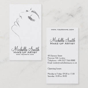 Yeliner Lash Extensions Black Sketch Lash Visitkort