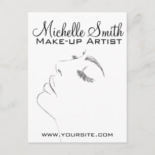 Yeliner Lash Extensions Black Sketch Lash Vykort