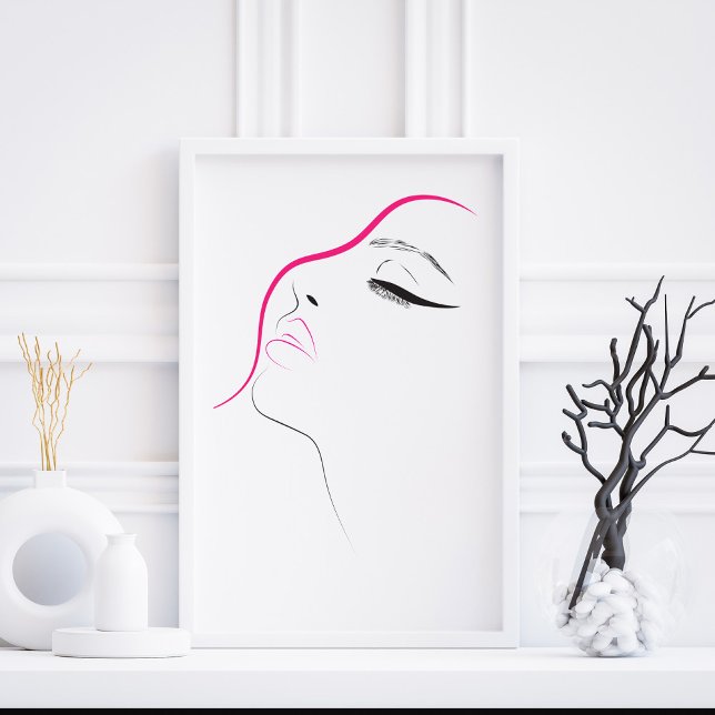 Yeliner Lash Extensions Rosa Black Poster (Skapare uppladdad)