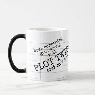 "Yell PLOT TWIST! & Flytta på" Morfing Mugg