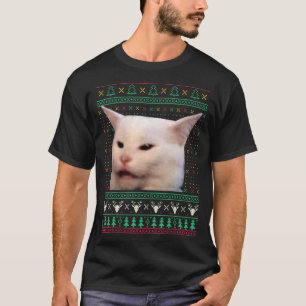 Yelling at a cat Ugly X Mas Sweaters Lunt Meme Dr. T Shirt