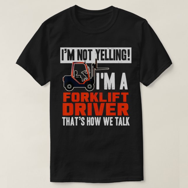 Yelling Quote (ung. Yelling Quote för Lastbil-driv T Shirt (Design framsida)