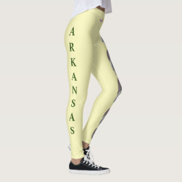 Yello Arkansas State Flower Apple Blommar Leggings