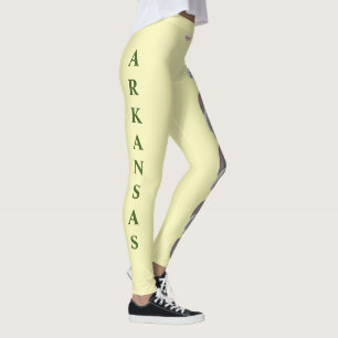 Yello Arkansas State Flower Apple Blommar Leggings