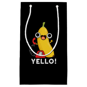 Yello Funny Fruit Gult Banana Pun Mörk BG