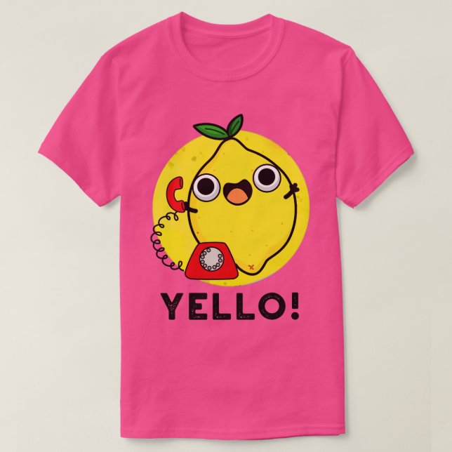 Yello Funny Gult Lemon Pun 1 T Shirt (Design framsida)