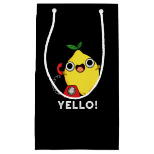 Yello Funny Gult Lemon Pun Mörk BG