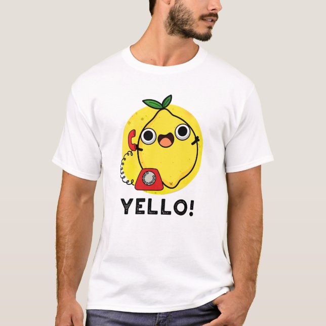 Yello Funny Gult Lemon Pun T Shirt (Framsida)