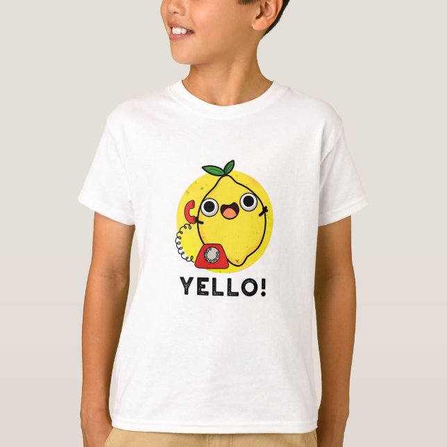 Yello Funny Gult Lemon Pun T Shirt (Framsida)