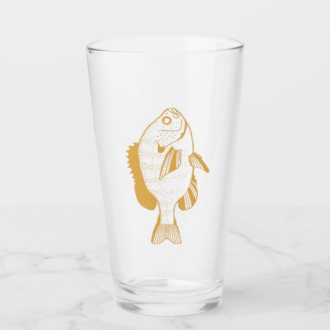 Yello Sunfish Glass for Beer Dri Glaskopp (Framsida)