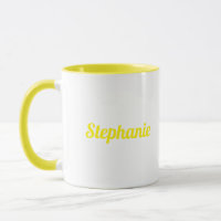 Yello White-Elegant - Anpassad namngivningspartiet