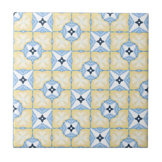 Yellow and Blue Tile Kakelplatta